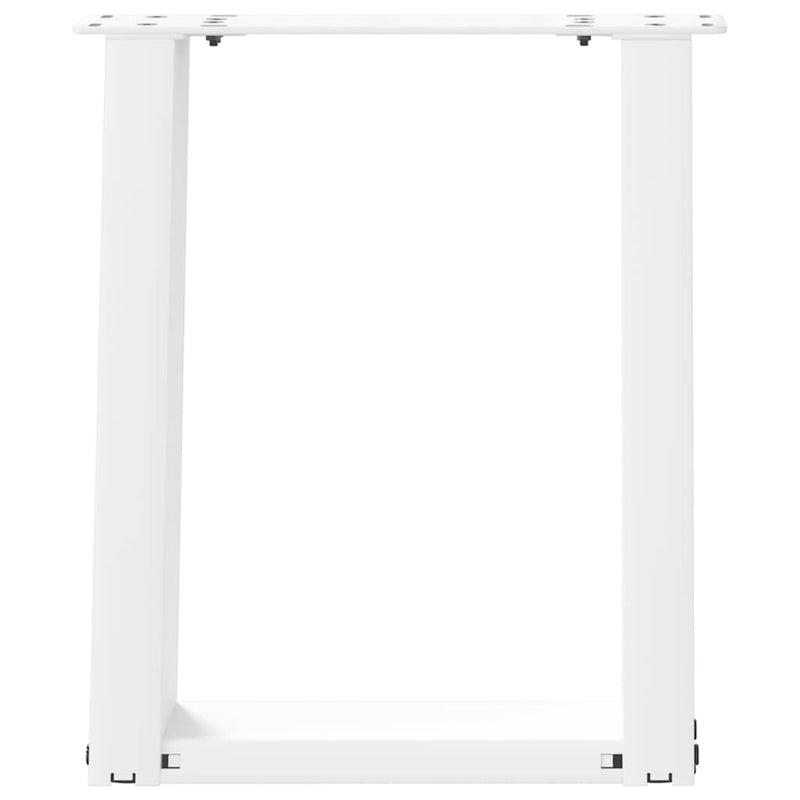 vidaXL 2 db U alakú dohányzóasztal láb fehér 28 x (42-43) cm acél dohányzóasztal láb
