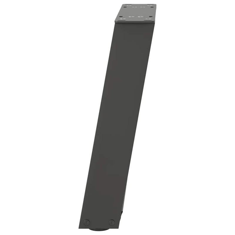vidaXL 2 db antracitszürke U-alakú dohányzóasztal láb 28x(42-43) cm acél