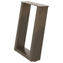 vidaXL 2 db U alakú natúr acél dohányzóasztal láb 28 x (42-43) cm