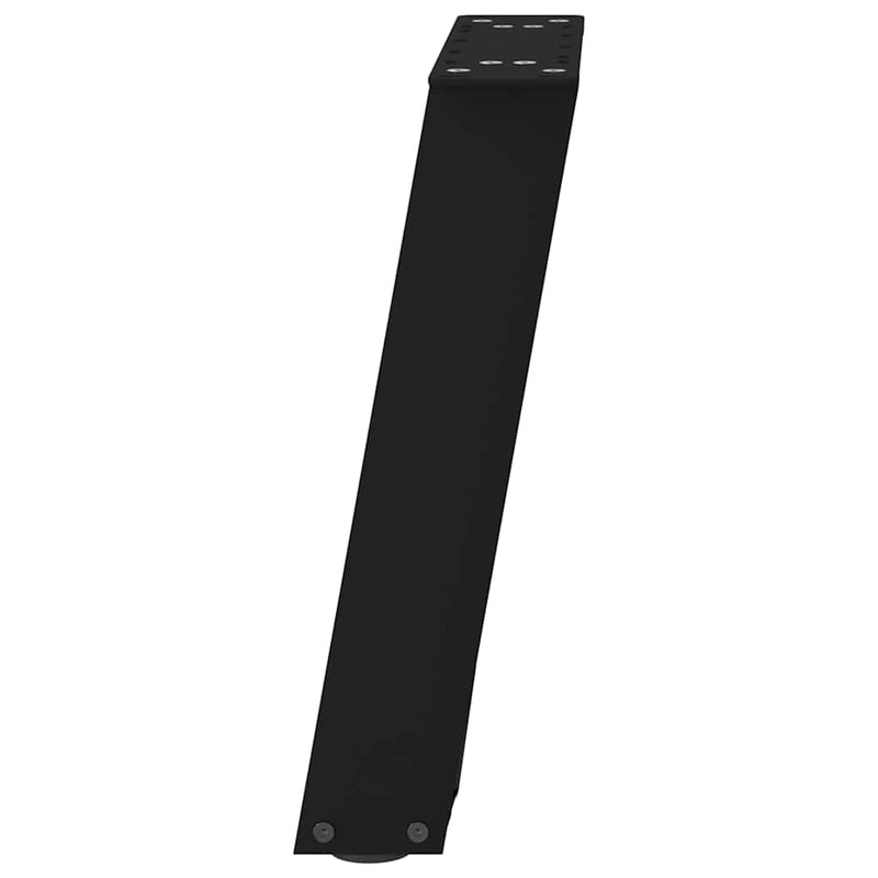 vidaXL 2 db fekete, U alakú acél dohányzóasztal láb 38x(42-43) cm