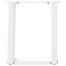 vidaXL 2 db U alakú fehér dohányzóasztal láb 38x(42-43) cm acél