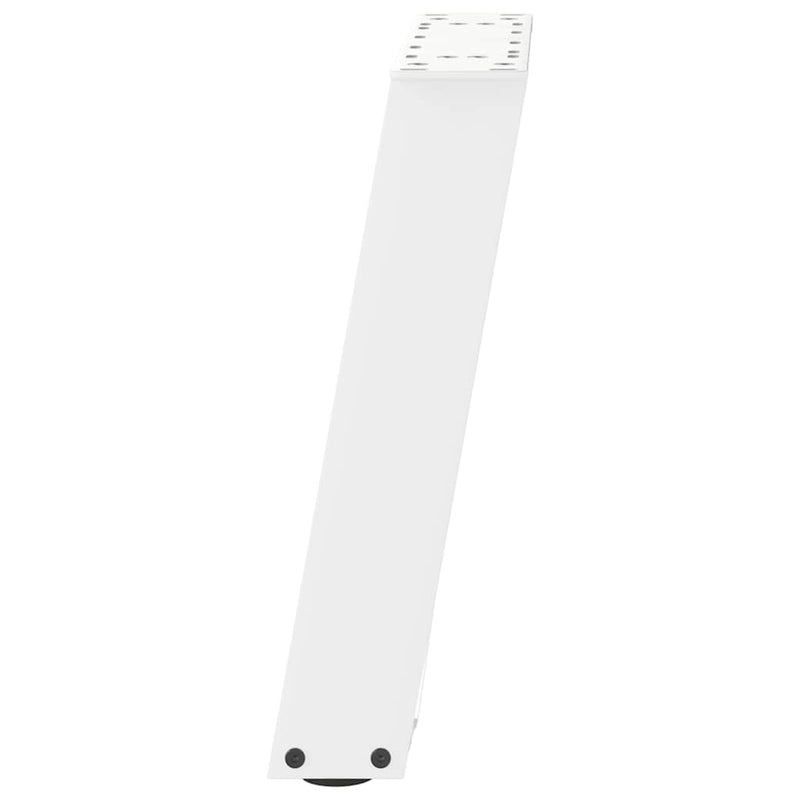vidaXL 2 db U alakú fehér dohányzóasztal láb 38x(42-43) cm acél
