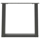 vidaXL 2 db antracitszürke, U alakú acél dohányzóasztal láb 50 x (42-43) cm