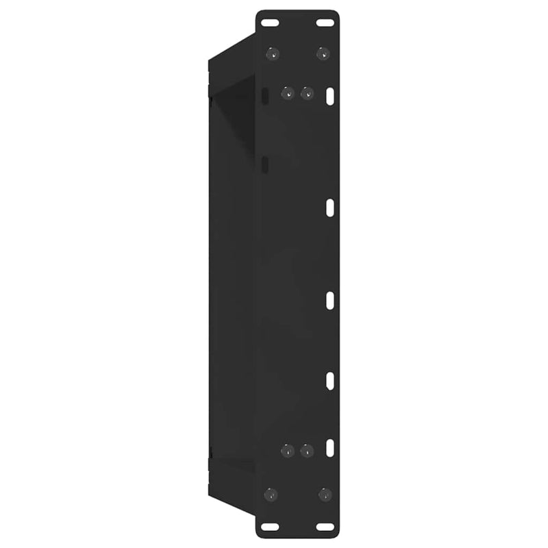 vidaXL 2 db U alakú dohányzóasztal láb fekete 60 x (42-43) cm acél dohányzóasztal láb