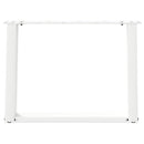 vidaXL 2 db U alakú dohányzóasztal láb fehér 60 x (42-43) cm acél dohányzóasztal láb