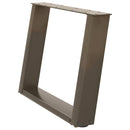 vidaXL 2 db U alakú natúr acél dohányzóasztal láb 60x(42-43) cm