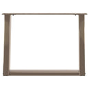 vidaXL 2 db U alakú natúr acél dohányzóasztal láb 60x(42-43) cm