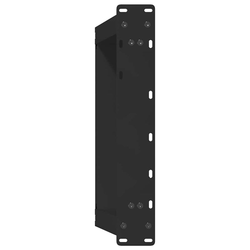 vidaXL 2 db U alakú dohányzóasztal láb fekete 70 x (42-43) cm acél dohányzóasztal láb