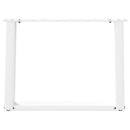 vidaXL 2 db U alakú dohányzóasztal láb fehér 70 x (42-43) cm acél