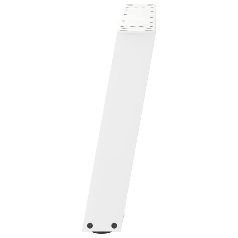 vidaXL 2 db U alakú dohányzóasztal láb fehér 70 x (42-43) cm acél