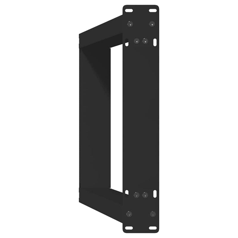 vidaXL 2 db fekete, U alakú acél konzolasztal láb 28 x (72-73) cm