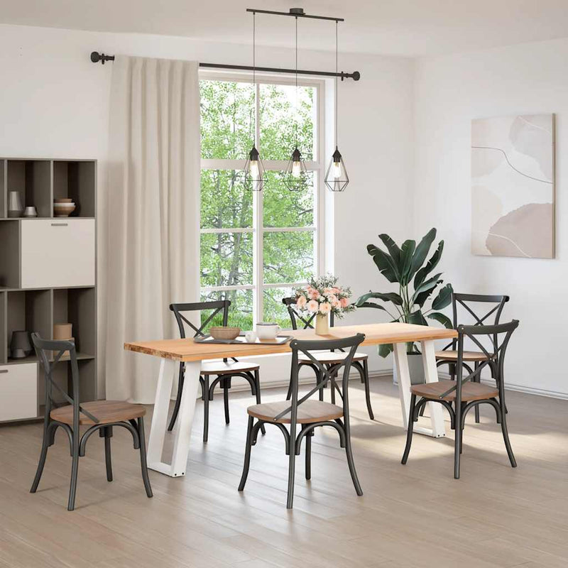 vidaXL 2 db fehér U alakú konzolasztal láb 28 x (72-73) cm acél