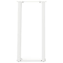 vidaXL 2 db fehér U alakú konzolasztal láb 28 x (72-73) cm acél