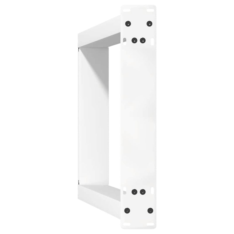 vidaXL 2 db fehér U alakú konzolasztal láb 28 x (72-73) cm acél