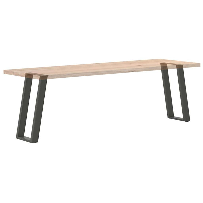 vidaXL 2 db antracitszürke U-alakú acél konzolasztal láb 28x(72-73) cm