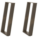 vidaXL 2 db U alakú natúr acél konzolasztal láb 28 x (72-73) cm