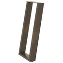 vidaXL 2 db U alakú natúr acél konzolasztal láb 28 x (72-73) cm