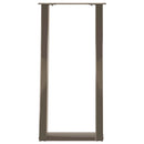 vidaXL 2 db U alakú natúr acél konzolasztal láb 28 x (72-73) cm