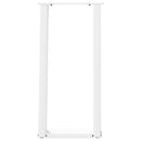 vidaXL 2 db fehér, U alakú acél konzolasztal láb 38x(72-73) cm