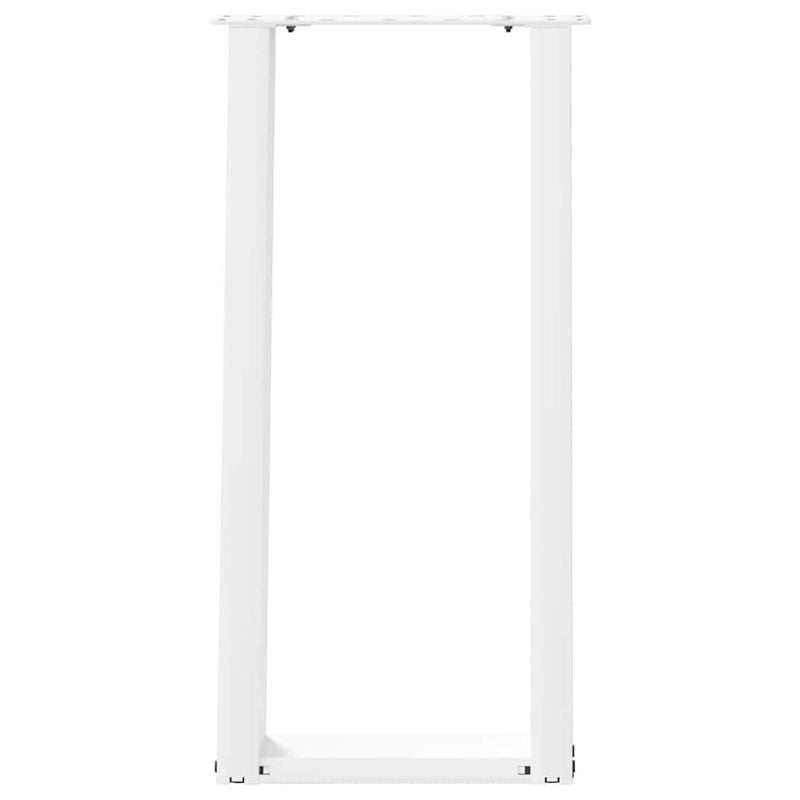 vidaXL 2 db fehér, U alakú acél konzolasztal láb 38x(72-73) cm