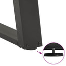 vidaXL 2 db antracitszürke U-alakú acél konzolasztal láb 38x(72-73) cm