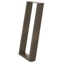 vidaXL 2 db U alakú natúr acél konzolasztal láb 38x(72-73) cm