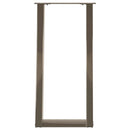 vidaXL 2 db U alakú natúr acél konzolasztal láb 38x(72-73) cm