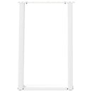 vidaXL 2 db U alakú étkezőasztal láb fehér 50 x (72-73) cm acél étkezőasztal láb