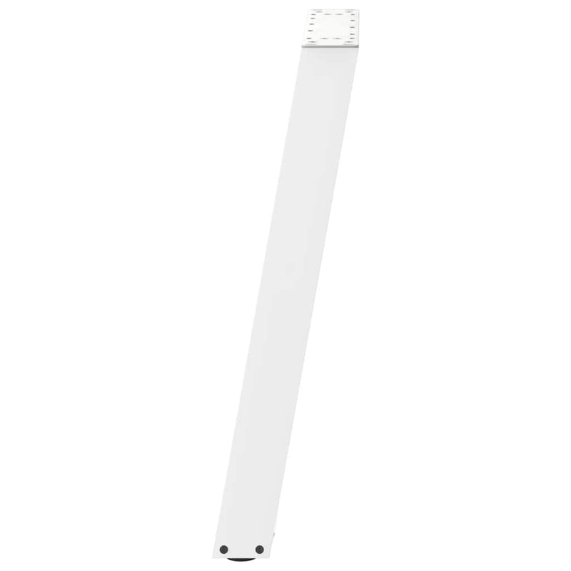 vidaXL 2 db U alakú étkezőasztal láb fehér 50 x (72-73) cm acél étkezőasztal láb