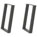 vidaXL 2 db antracitszürke, U alakú acél étkezőasztal láb 50 x (72-73) cm