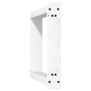 vidaXL 2 db U alakú étkezőasztal láb fehér 60 x (72-73) cm acél étkezőasztal láb