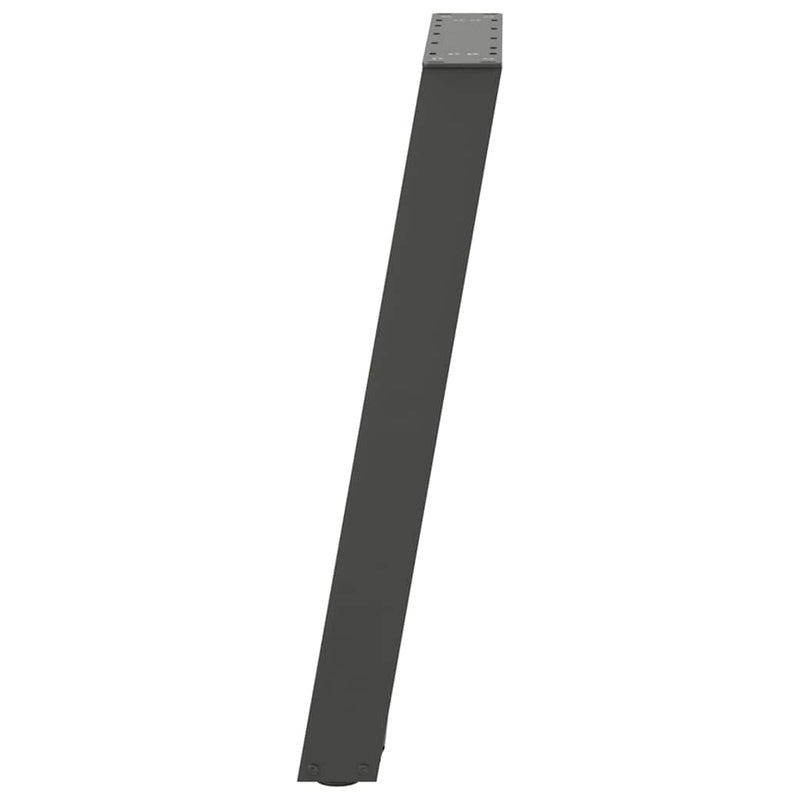 vidaXL 2 db antracitszürke, U alakú étkezőasztal láb 60 x (72-73) cm acél
