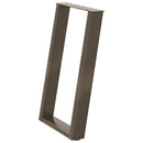 vidaXL 2 db U alakú étkezőasztal láb natúr acélból 60 x (72-73) cm