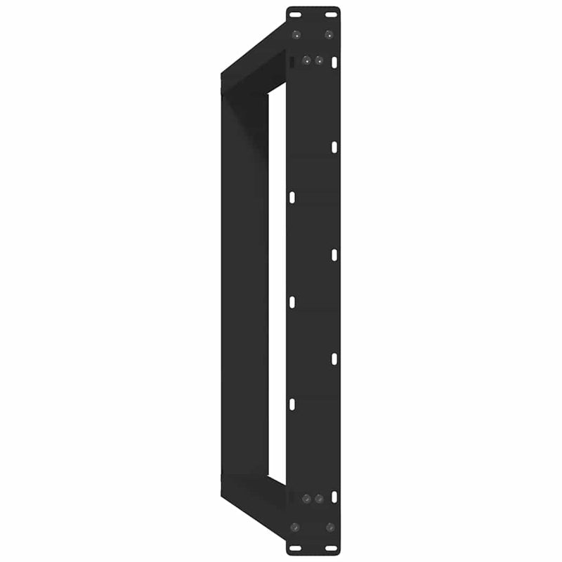 vidaXL 2 db U alakú étkezőasztal láb fekete, 70 x (72-73) cm acél