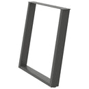 vidaXL 2 db antracitszürke, U alakú étkezőasztal láb 70 x (72-73) cm acél