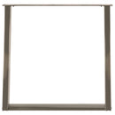 vidaXL 2 db U alakú étkezőasztal láb natúr acélból 70 x (72-73) cm