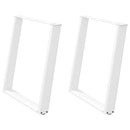 vidaXL 2 db U alakú étkezőasztal láb fehér 80 x (72-73) cm acél étkezőasztal láb