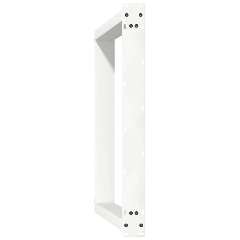 vidaXL 2 db U alakú étkezőasztal láb fehér 80 x (72-73) cm acél étkezőasztal láb