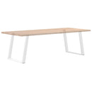 vidaXL 2 db U alakú étkezőasztal láb fehér 80 x (72-73) cm acél étkezőasztal láb