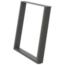 vidaXL 2 db antracitszürke, U alakú acél étkezőasztal láb 80 x (72-73) cm