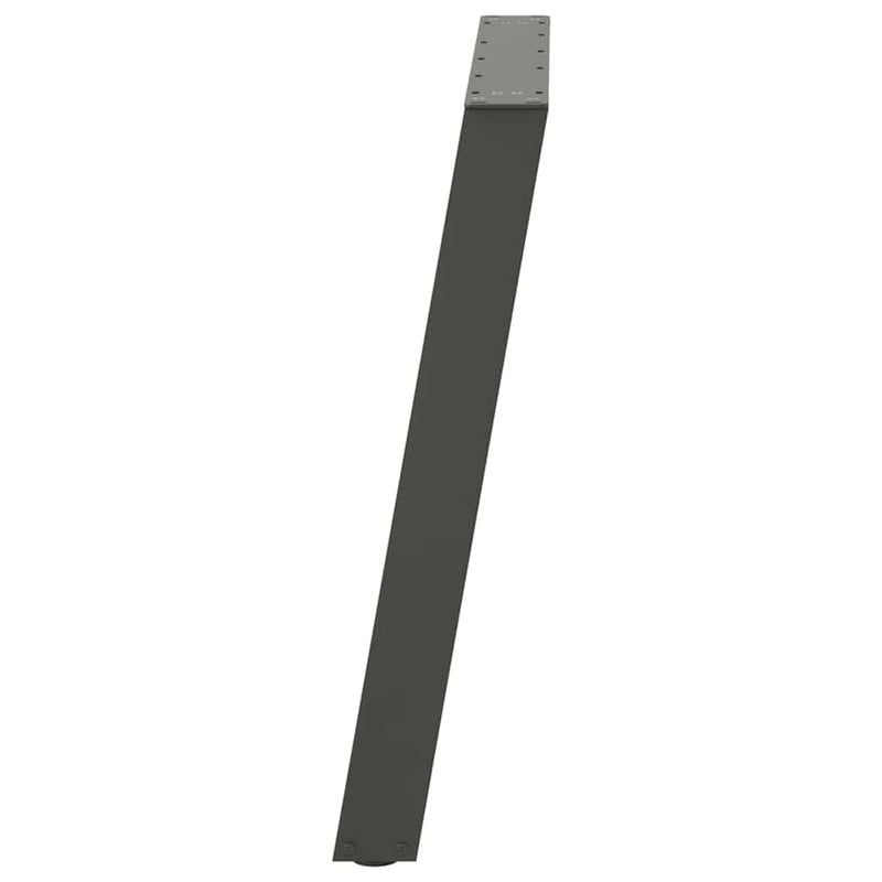 vidaXL 2 db antracitszürke, U alakú acél étkezőasztal láb 80 x (72-73) cm