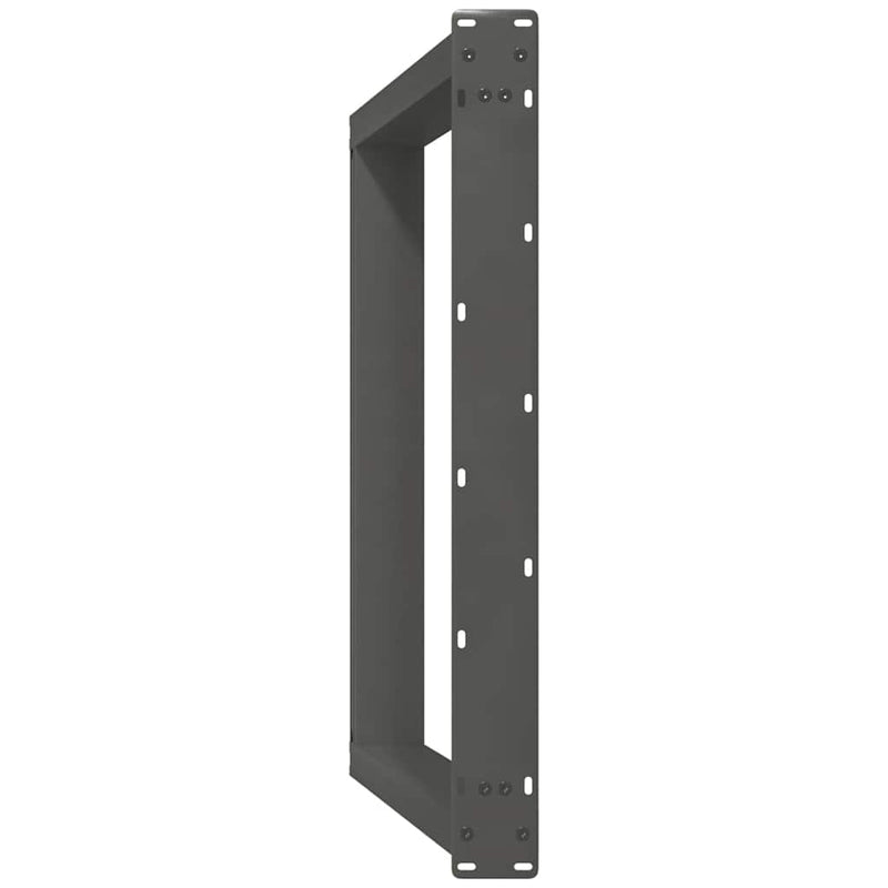vidaXL 2 db antracitszürke, U alakú acél étkezőasztal láb 80 x (72-73) cm