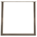 vidaXL 2 db U alakú étkezőasztal láb natúr acél 80x(72-73) cm