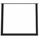 vidaXL 2 db U alakú étkezőasztal láb fekete, 90 x (72-73) cm acél