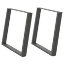 vidaXL 2 db antracitszürke, U alakú acél étkezőasztal láb 90 x (72-73) cm