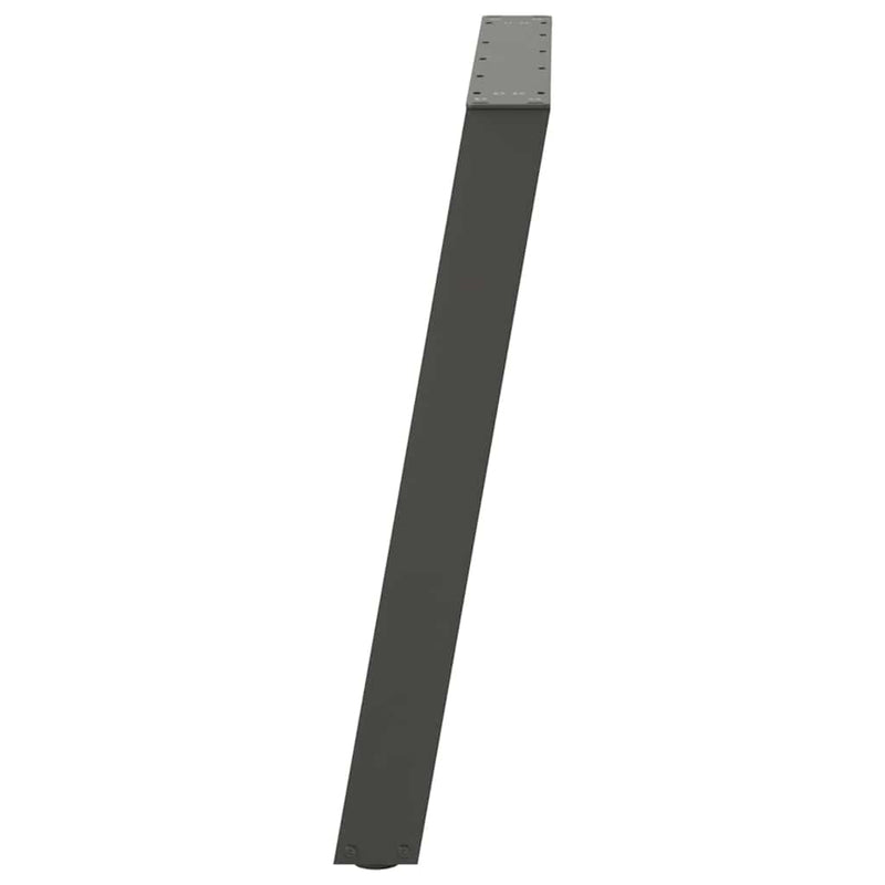 vidaXL 2 db antracitszürke, U alakú acél étkezőasztal láb 90 x (72-73) cm