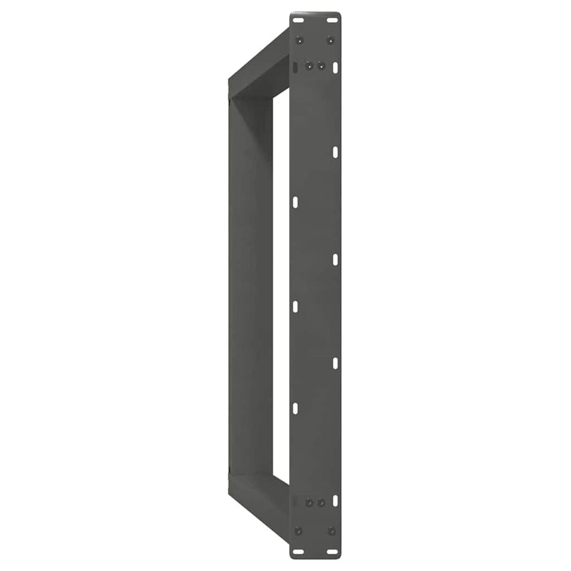 vidaXL 2 db antracitszürke, U alakú acél étkezőasztal láb 90 x (72-73) cm