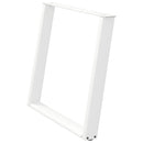 vidaXL 2 db U alakú étkezőasztal láb fehér 100 x (72-73) cm acél étkezőasztal láb