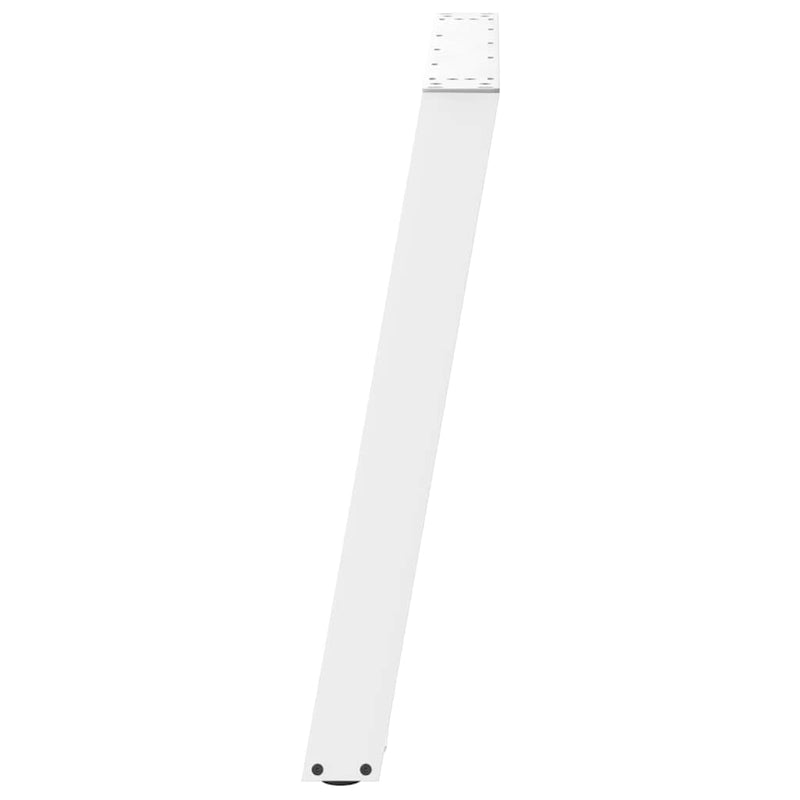 vidaXL 2 db U alakú étkezőasztal láb fehér 100 x (72-73) cm acél étkezőasztal láb