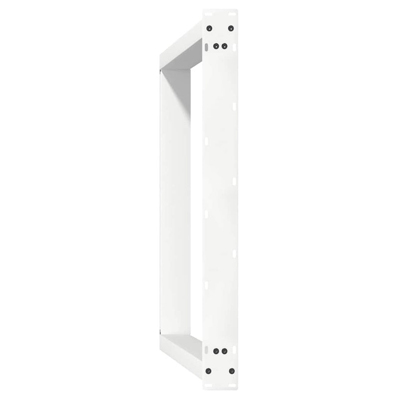 vidaXL 2 db U alakú étkezőasztal láb fehér 100 x (72-73) cm acél étkezőasztal láb